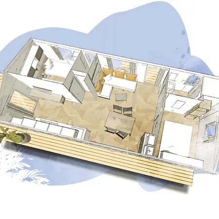 Parque de Campismo Mobil Confortable Avec Terrasse à Dolus-d'oléron - Api-1-52-1436 Dolus d'Oléron
